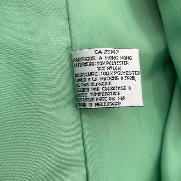 Talbots Womens Sage Green Toggle Button Rain Jacket Coat Size M - Picture 10 of 13